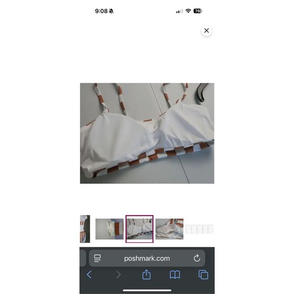 Envya Striped High Waisted Bikini Medium - Picture 3 of 11